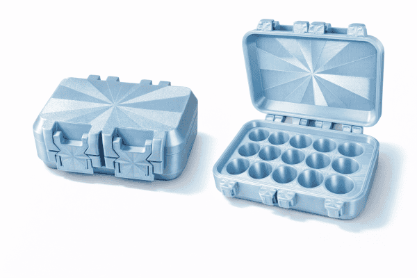15ct Peptide Vial Case- Lt. Blue